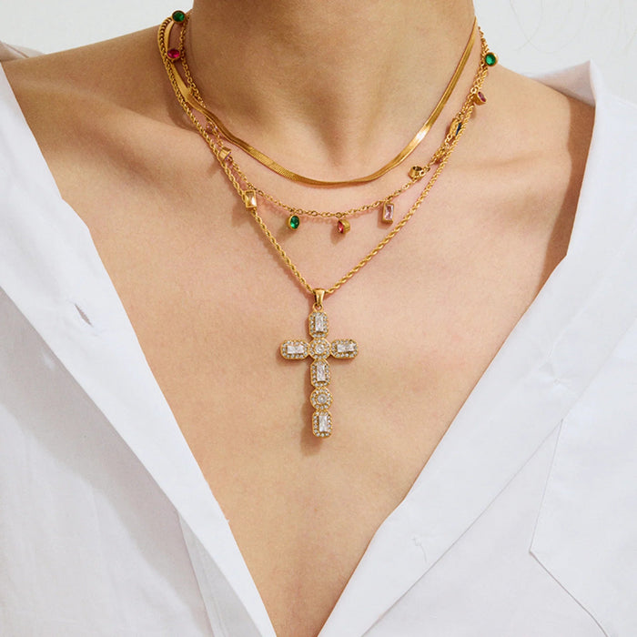 Diamond Cross Necklace