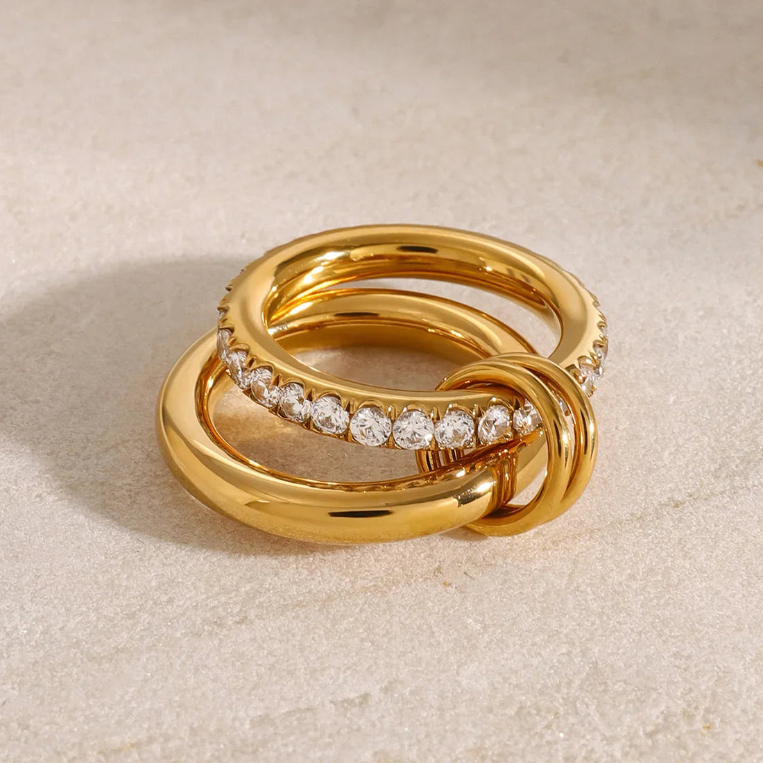 Elena Stacked Diamond Ring
