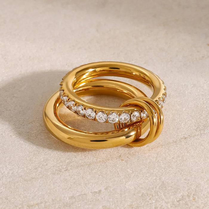 Elena Stacked Diamond Ring
