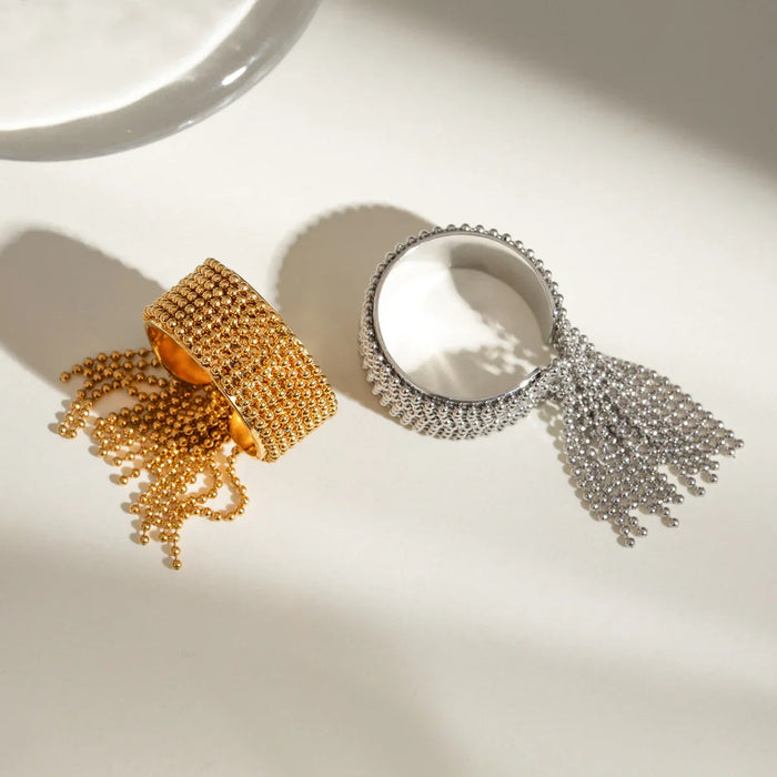 Gold Tassel Ring