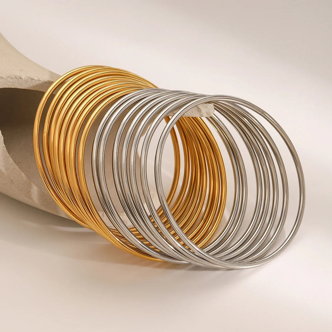 Gold Bangle Set