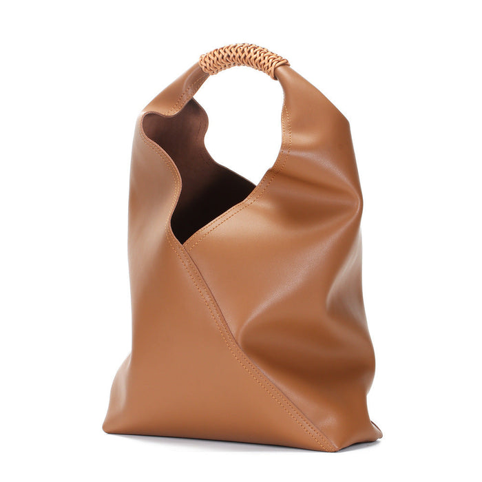 Eleanor | Slouchy Vegan Leather Shoulder Bag-Shoulder Bag-Urban Devyne-Caramel-Urban Devyne