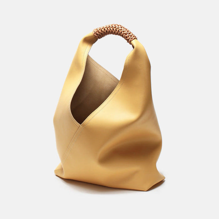 Eleanor | Slouchy Vegan Leather Shoulder Bag-Shoulder Bag-Urban Devyne-Yellow-Urban Devyne