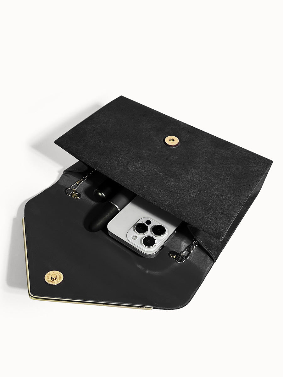 Winnie Suede Velvet Envelope Clutch