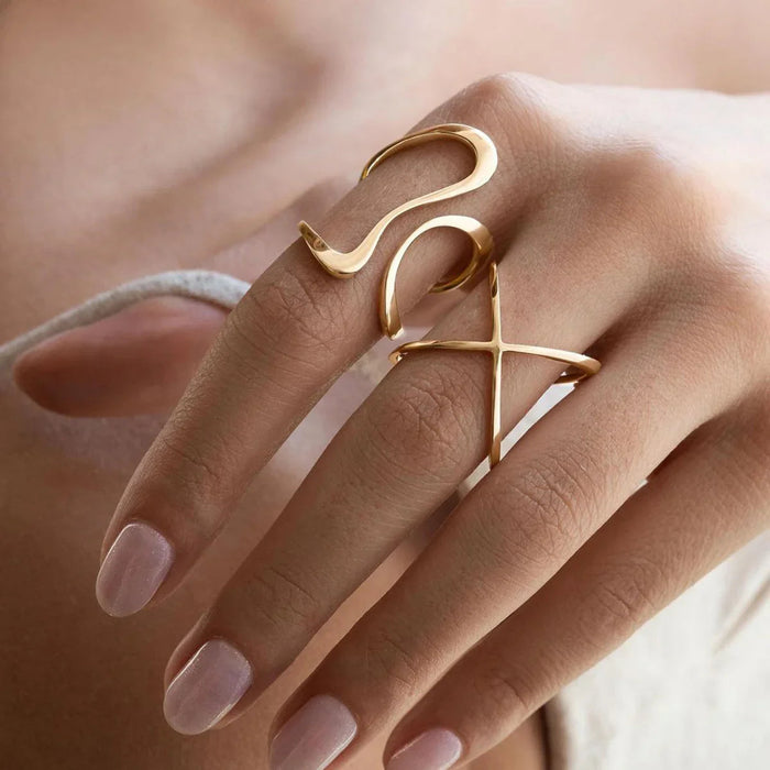 Gold Mosaic Ring