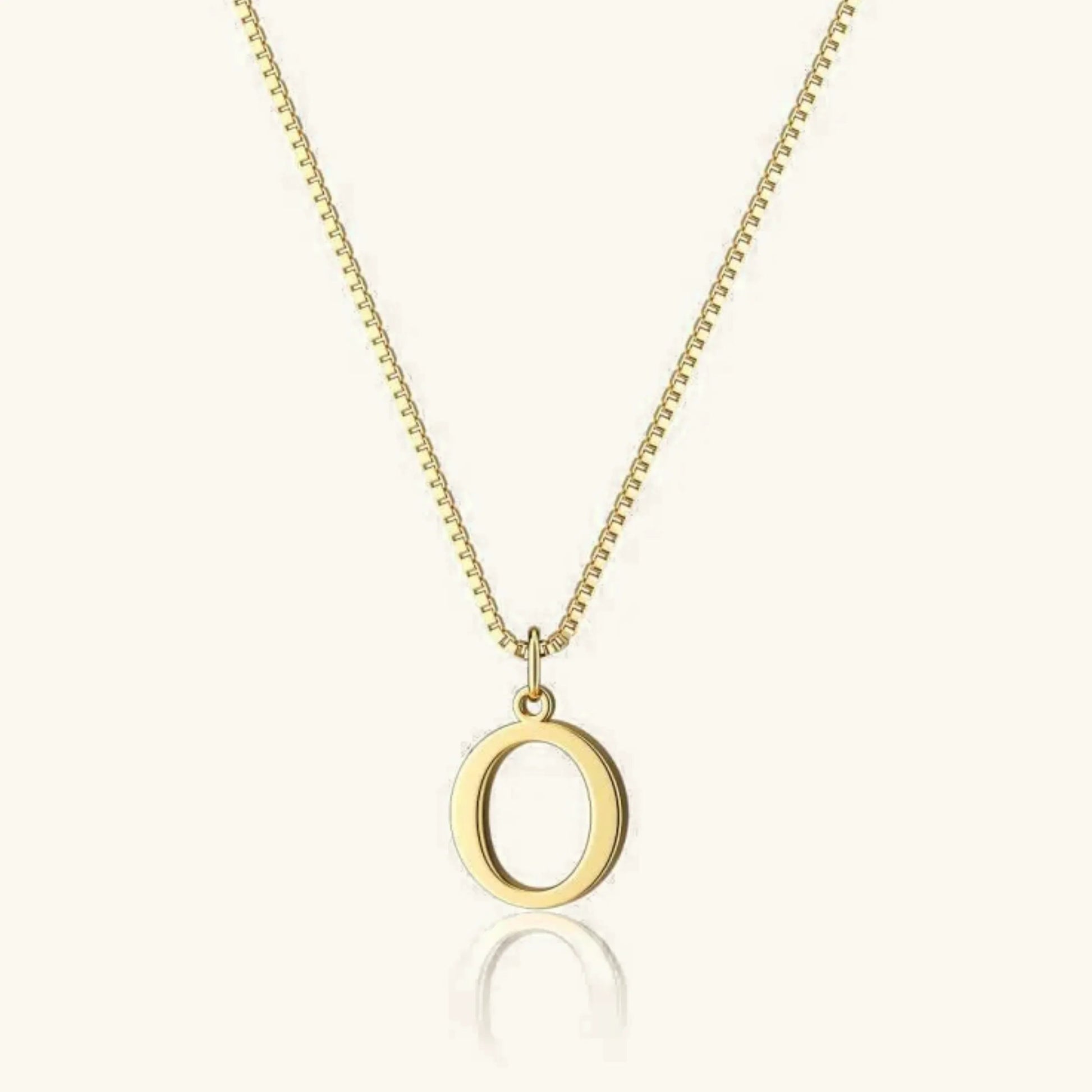 Gold Letter Initial Necklace