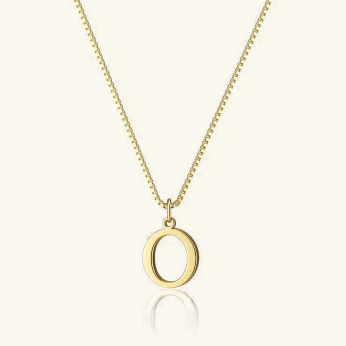 Gold Letter Initial Necklace