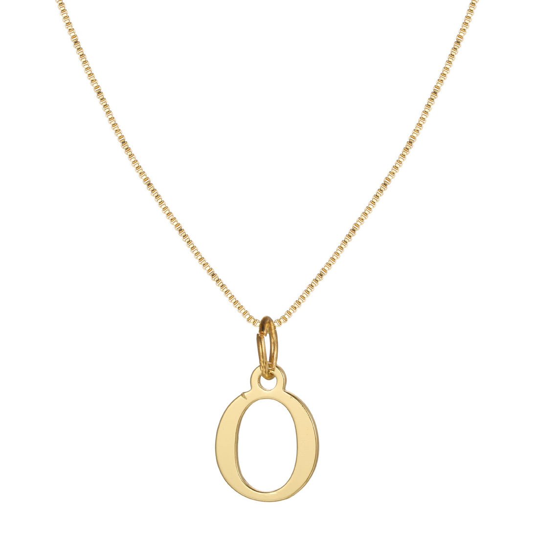 Charlene 14k Minimal Serif Initial Necklace