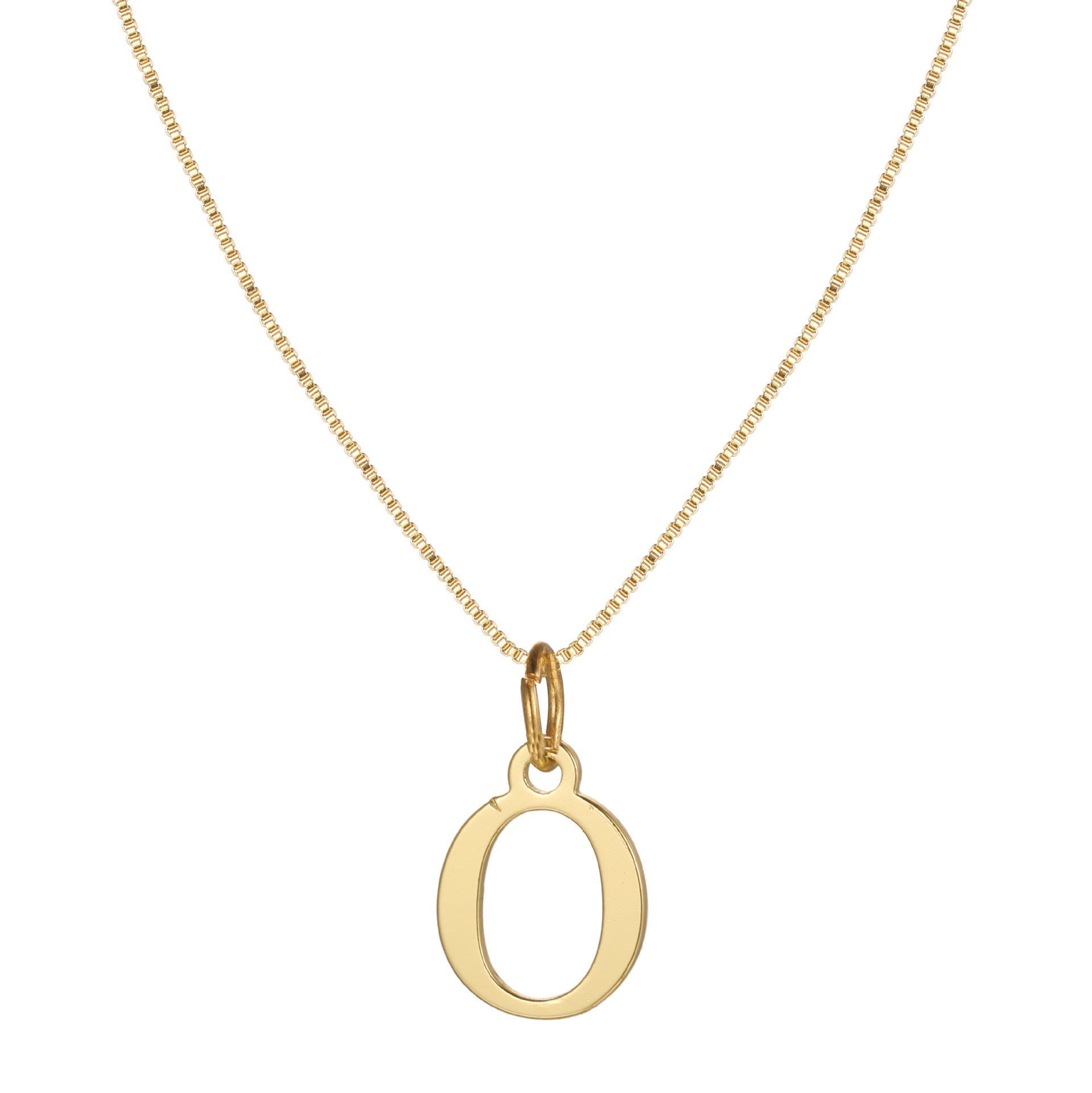 Charlene 14k Minimal Serif Initial Necklace