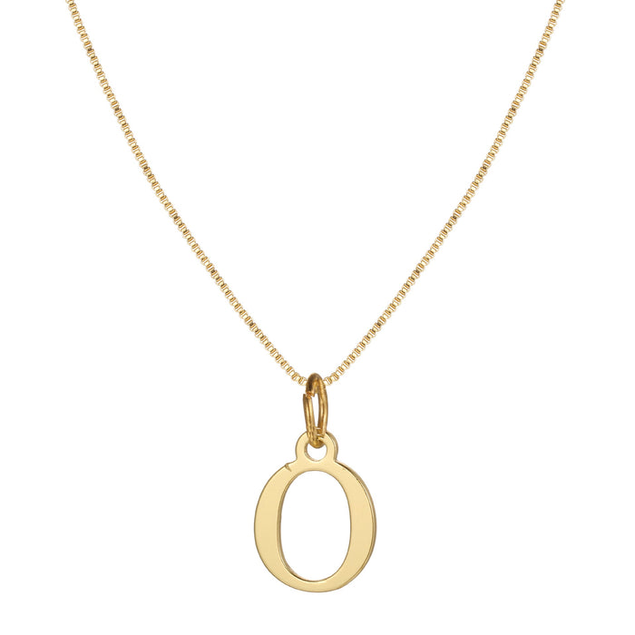 Charlene 14k Minimal Serif Initial Necklace