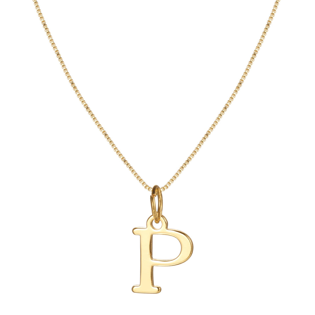 Charlene 14k Minimal Serif Initial Necklace