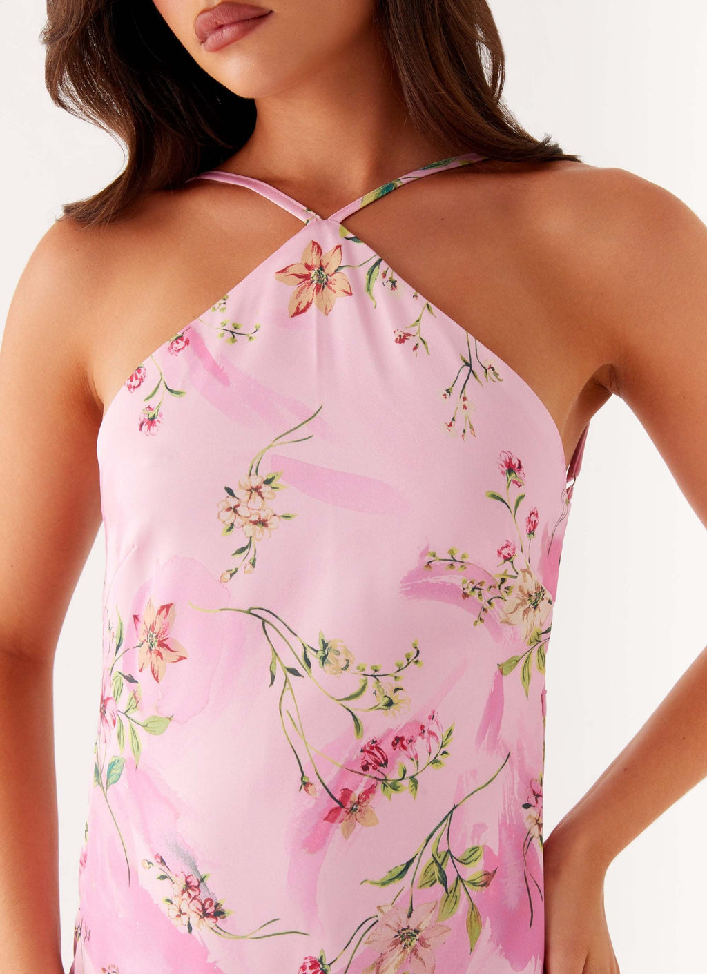 Rhea | Floral Chiffon Maxi Dress