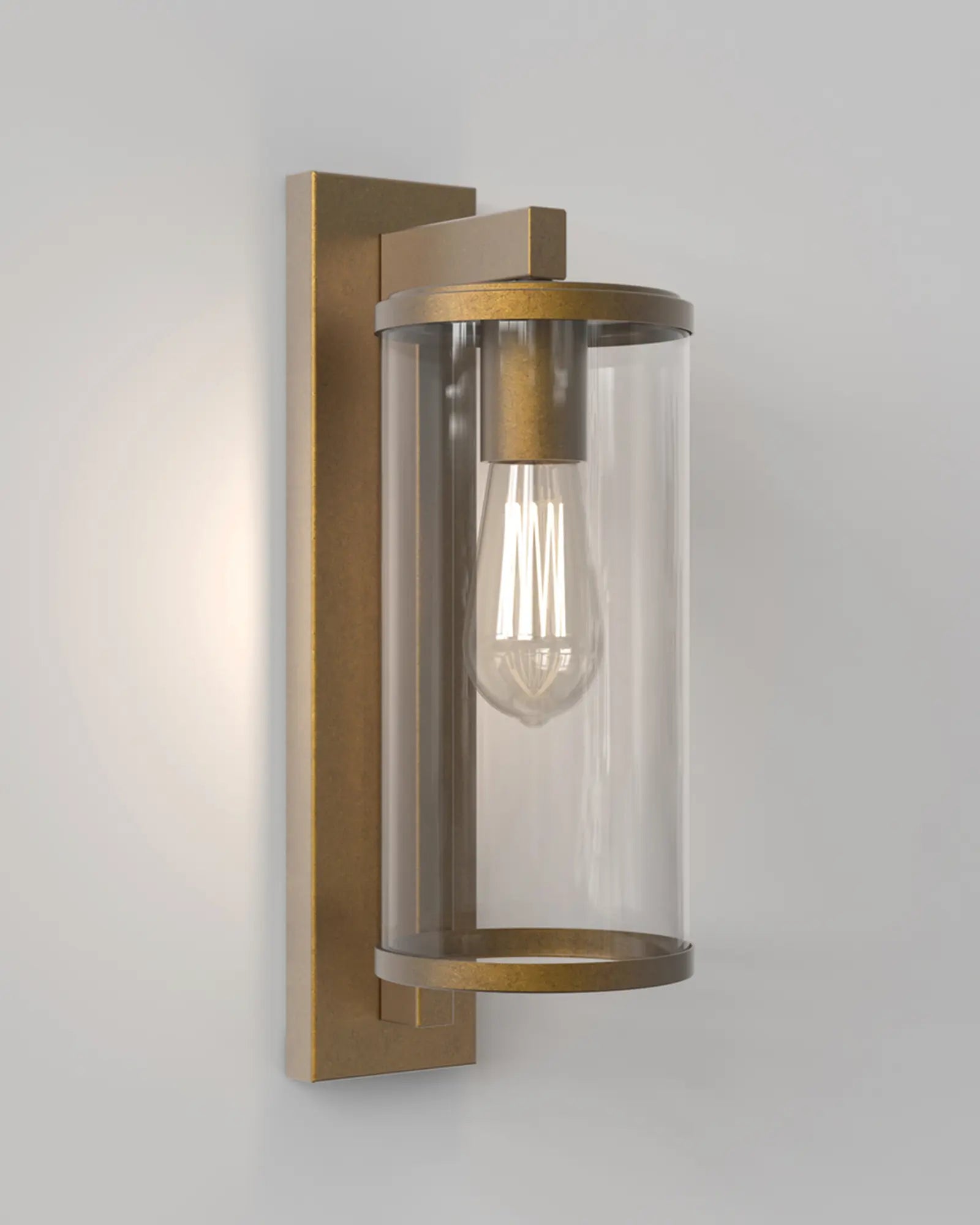 Antique Cylinder Glass Wall Light