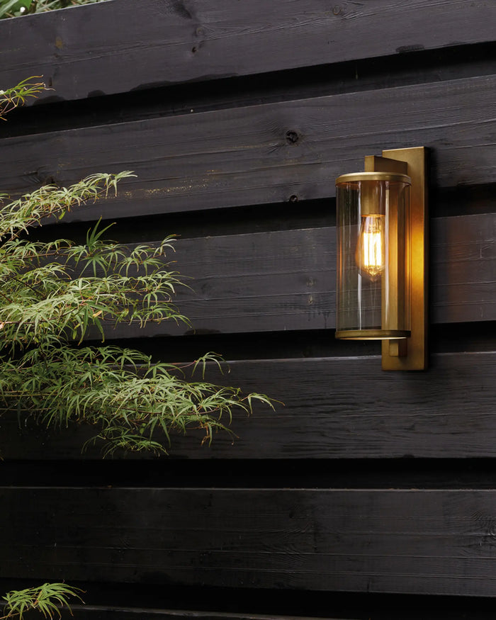 Antique Cylinder Glass Wall Light