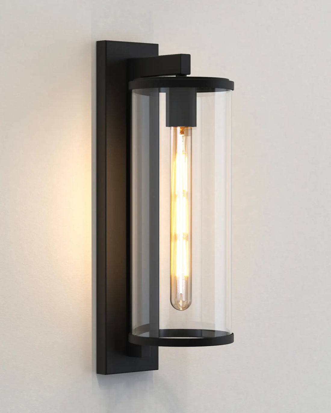 Antique Cylinder Glass Wall Light