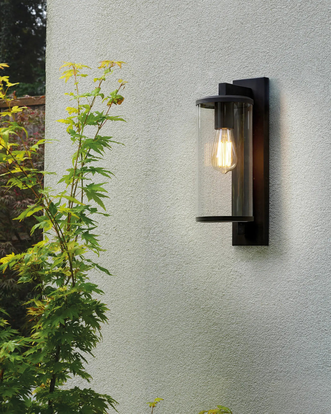 Antique Cylinder Glass Wall Light