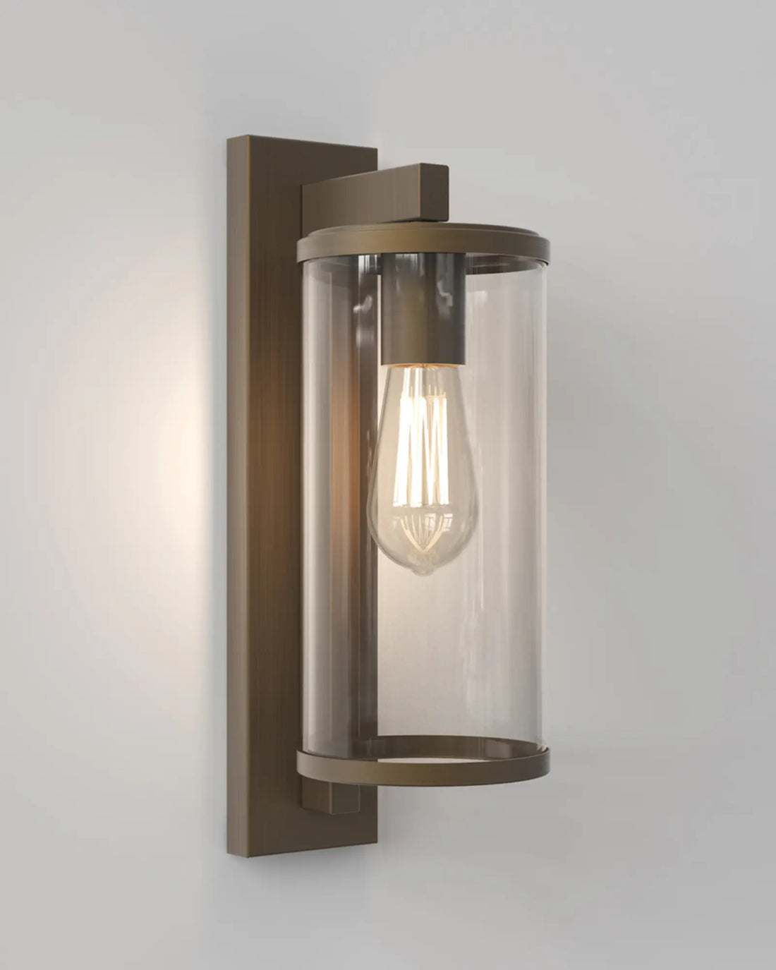 Antique Cylinder Glass Wall Light
