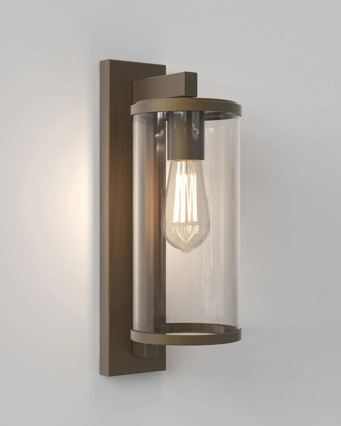 Antique Cylinder Glass Wall Light