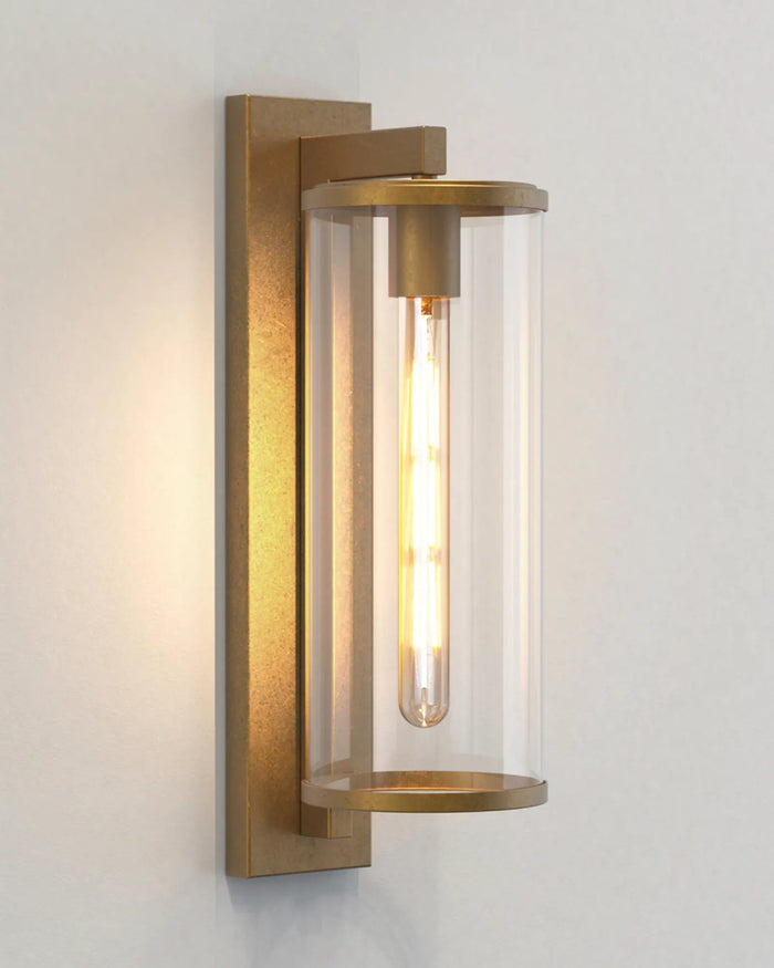 Antique Cylinder Glass Wall Light