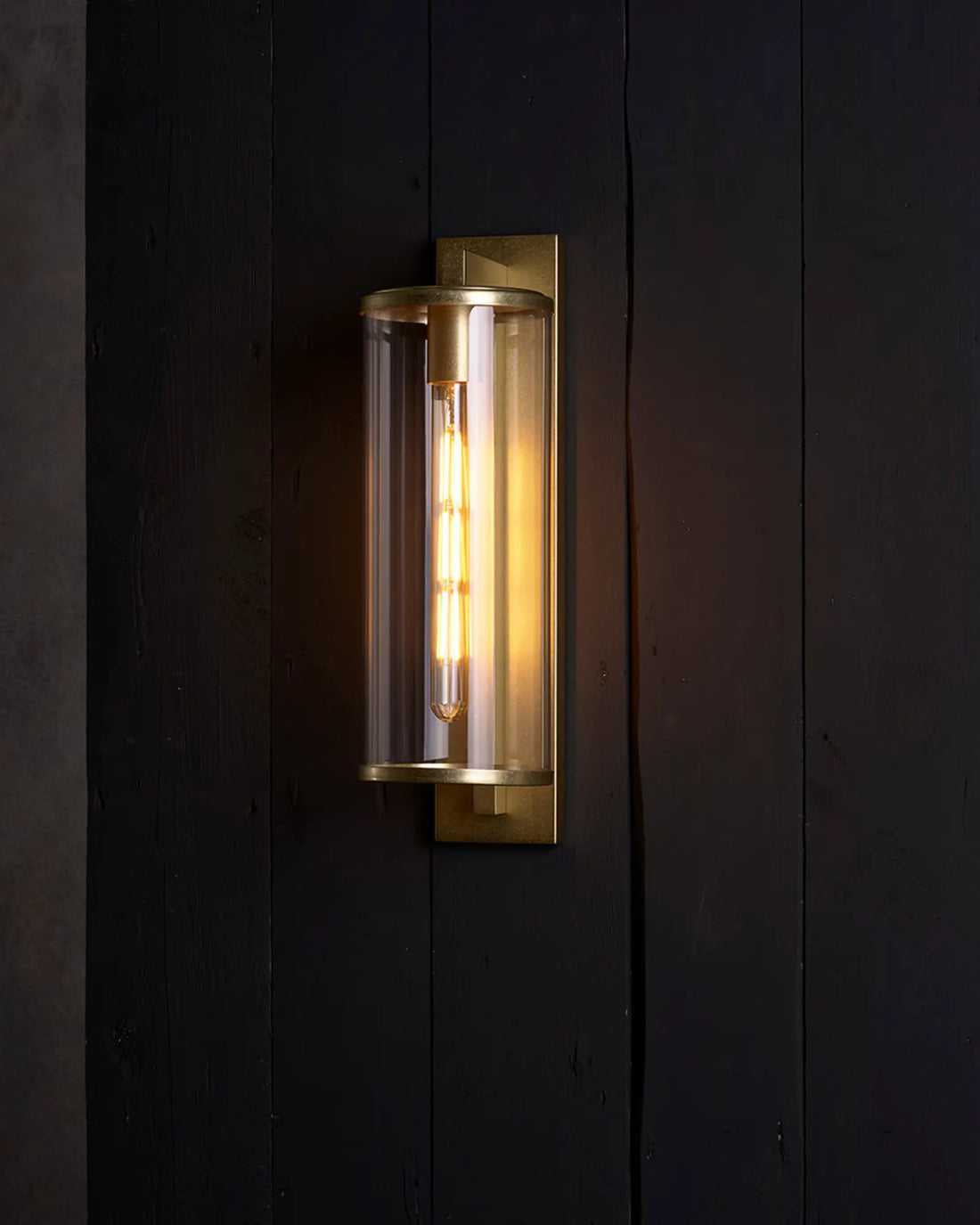Antique Cylinder Glass Wall Light