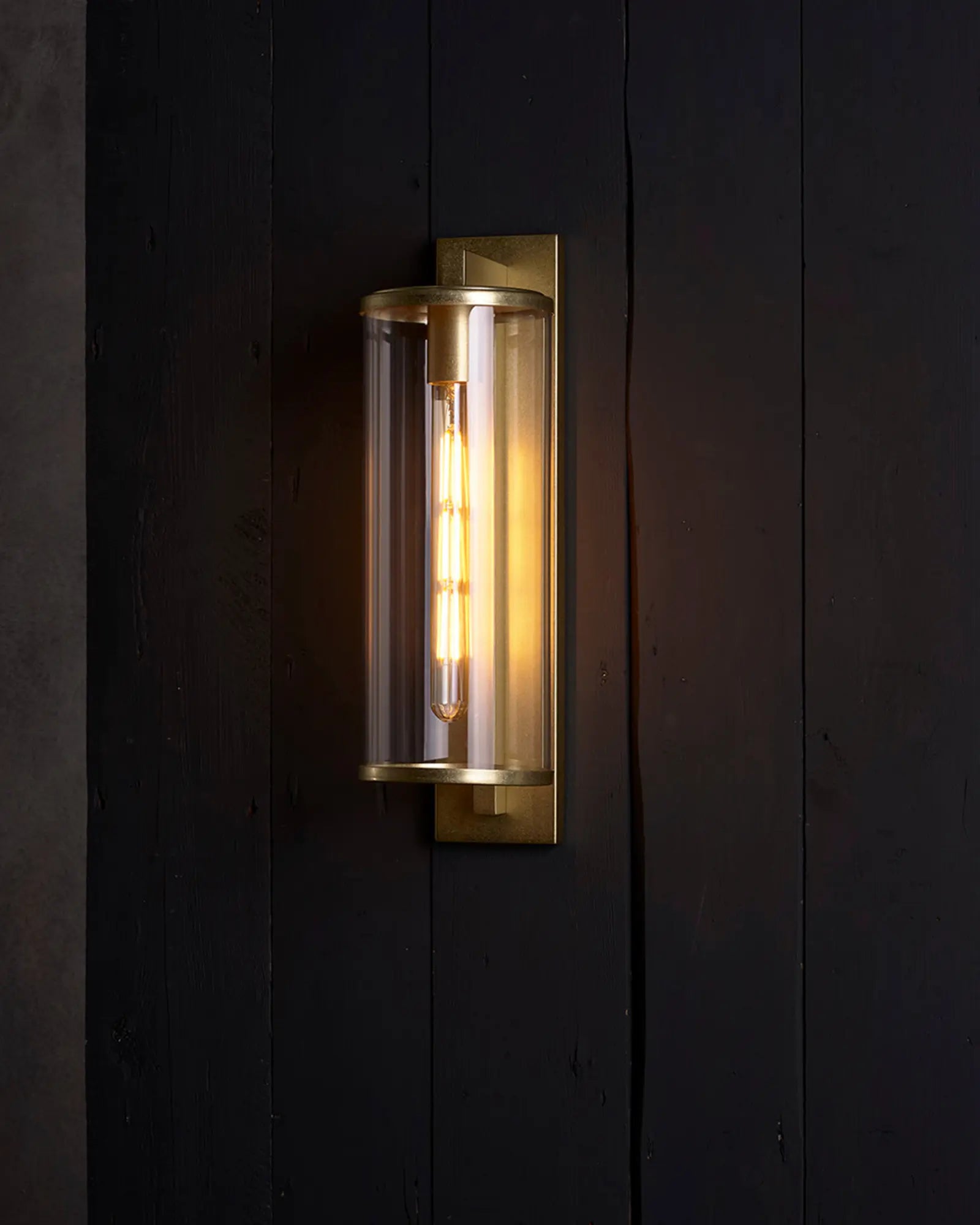 Antique Cylinder Glass Wall Light