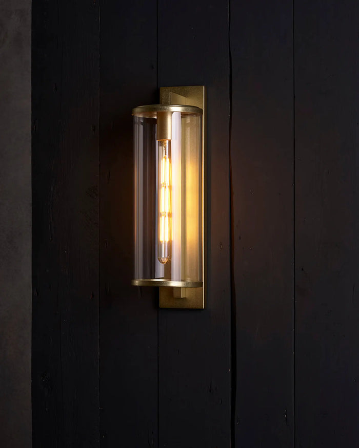 Antique Cylinder Glass Wall Light