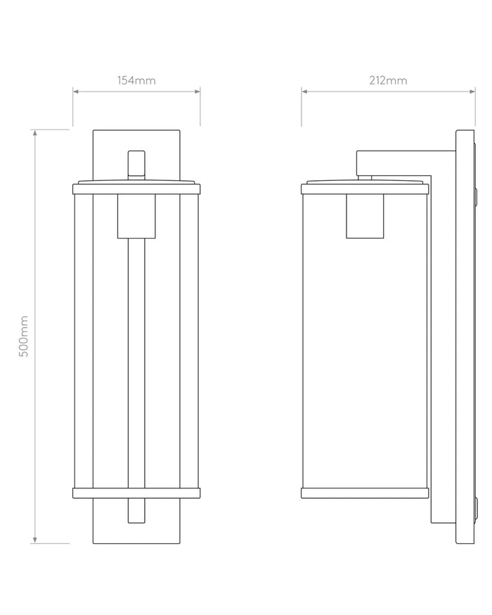 Antique Cylinder Glass Wall Light