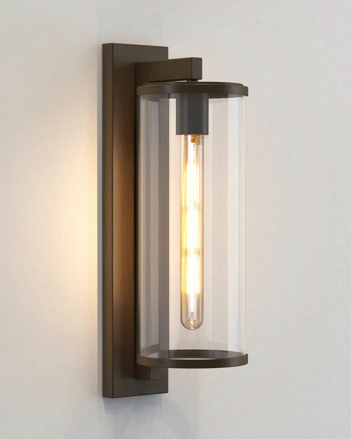 Antique Cylinder Glass Wall Light
