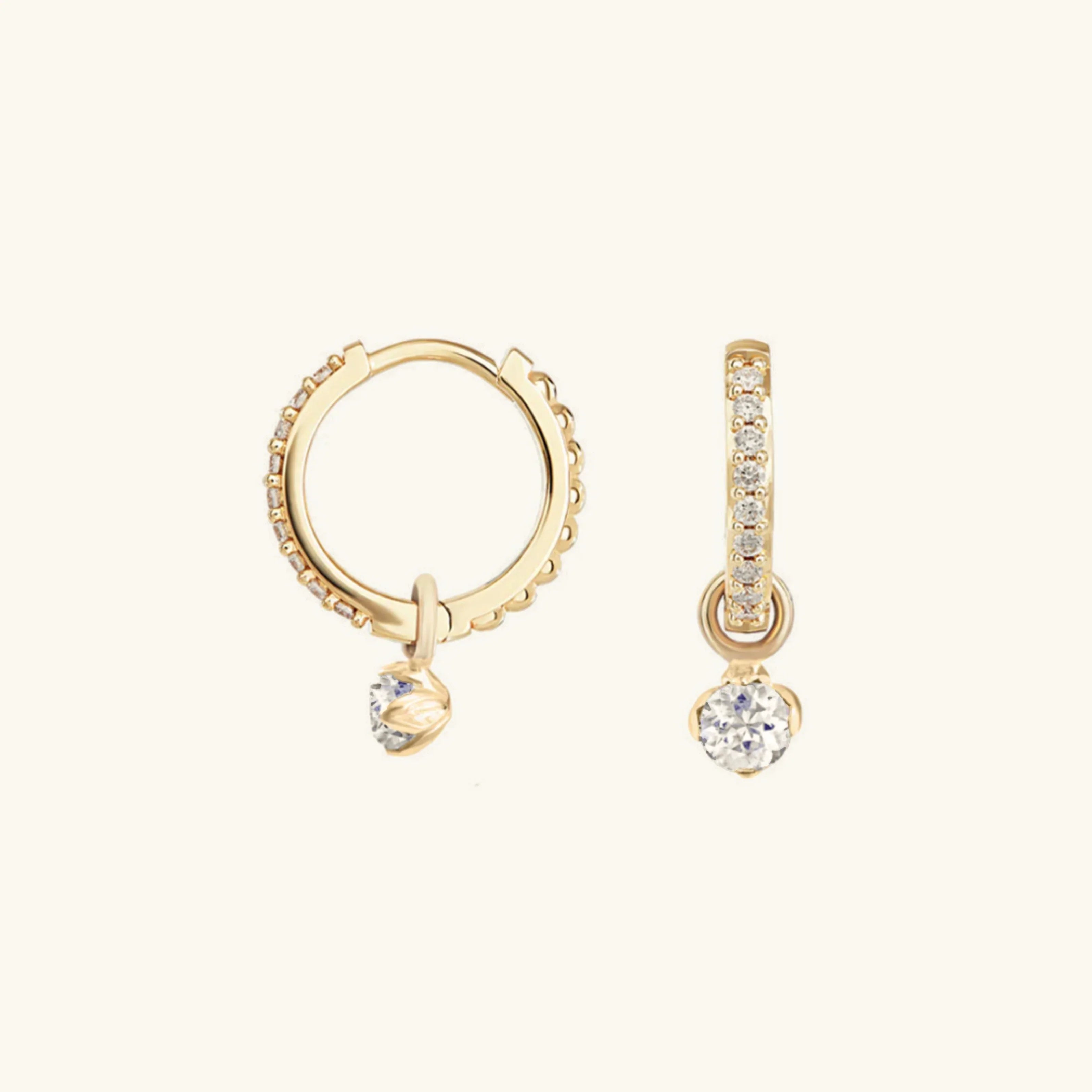 Blake Reversible Diamond Hoops – Urban Devyne