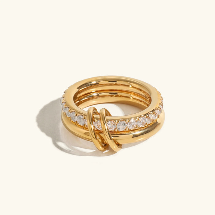 Elena Stacked Diamond Ring