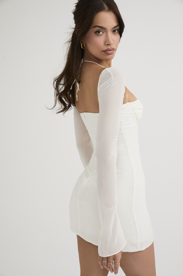 Yuna | Chiffon Halter Mini Dress
