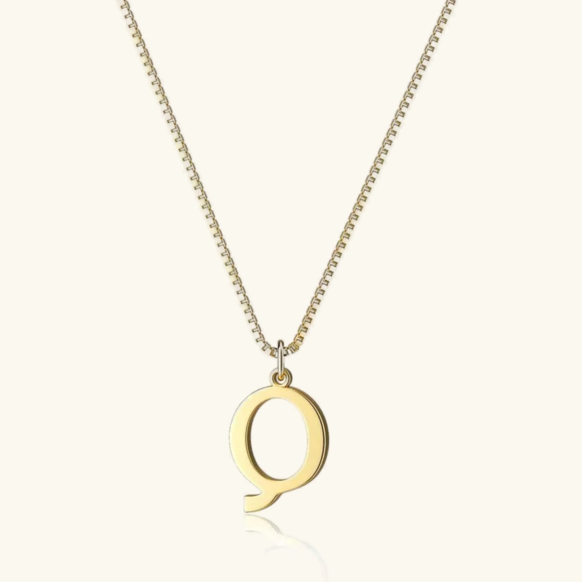 Gold Letter Initial Necklace