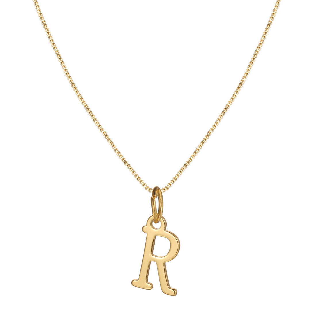 Charlene 14k Minimal Serif Initial Necklace