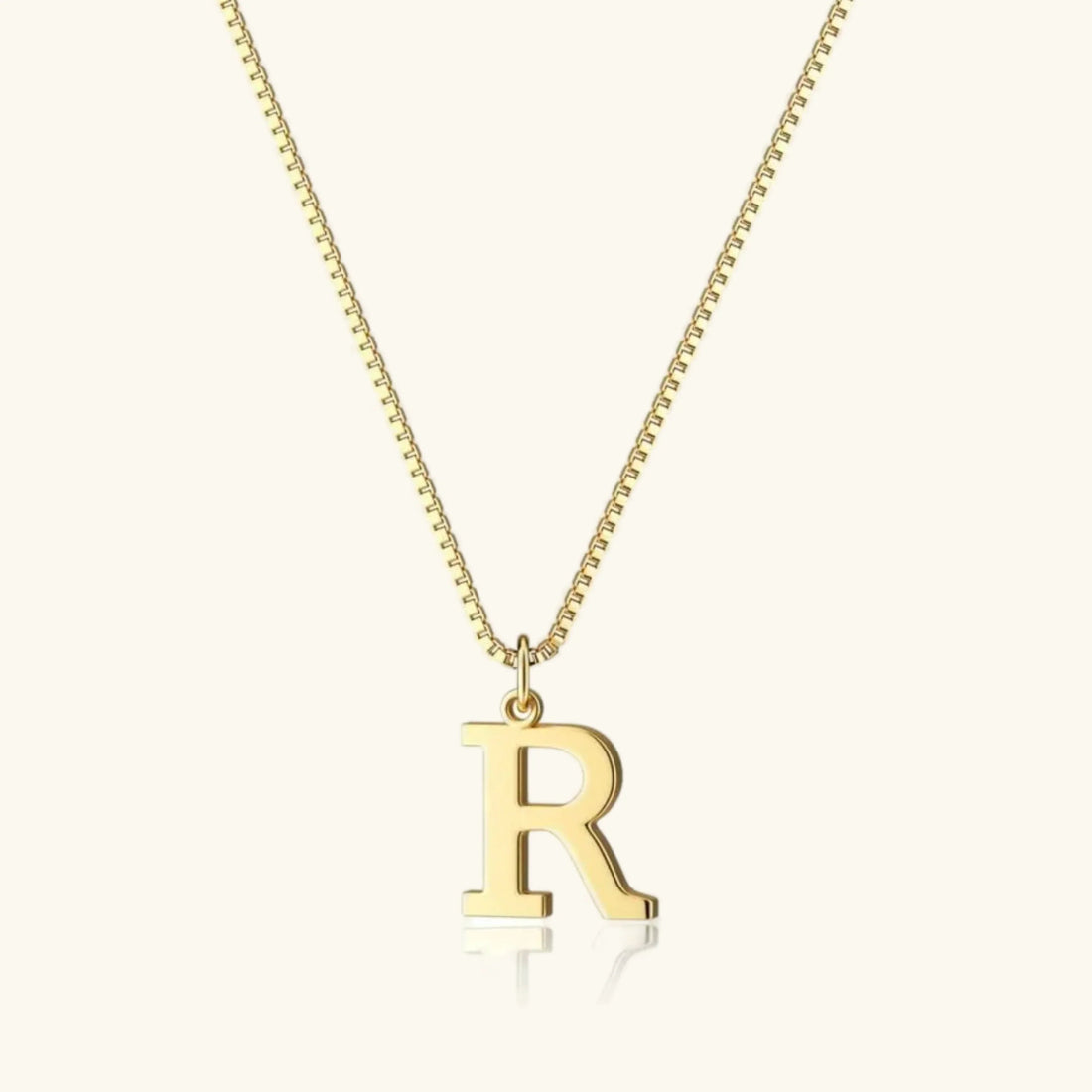 Gold Letter Initial Necklace