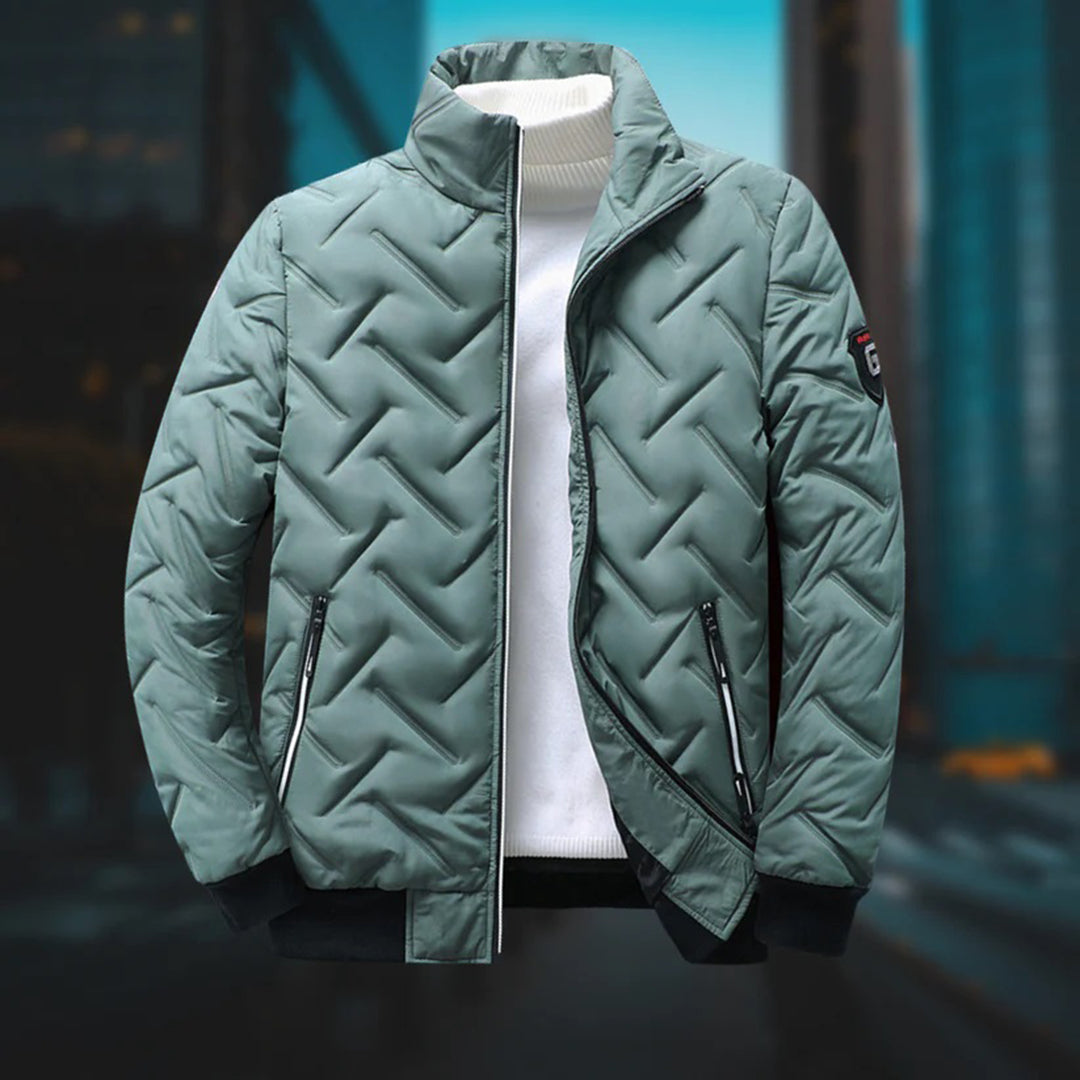 Classic Quilted Puffer Jacket in Warm and Durable Design