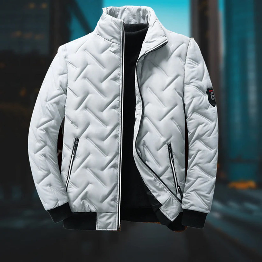 Classic Quilted Puffer Jacket in Warm and Durable Design