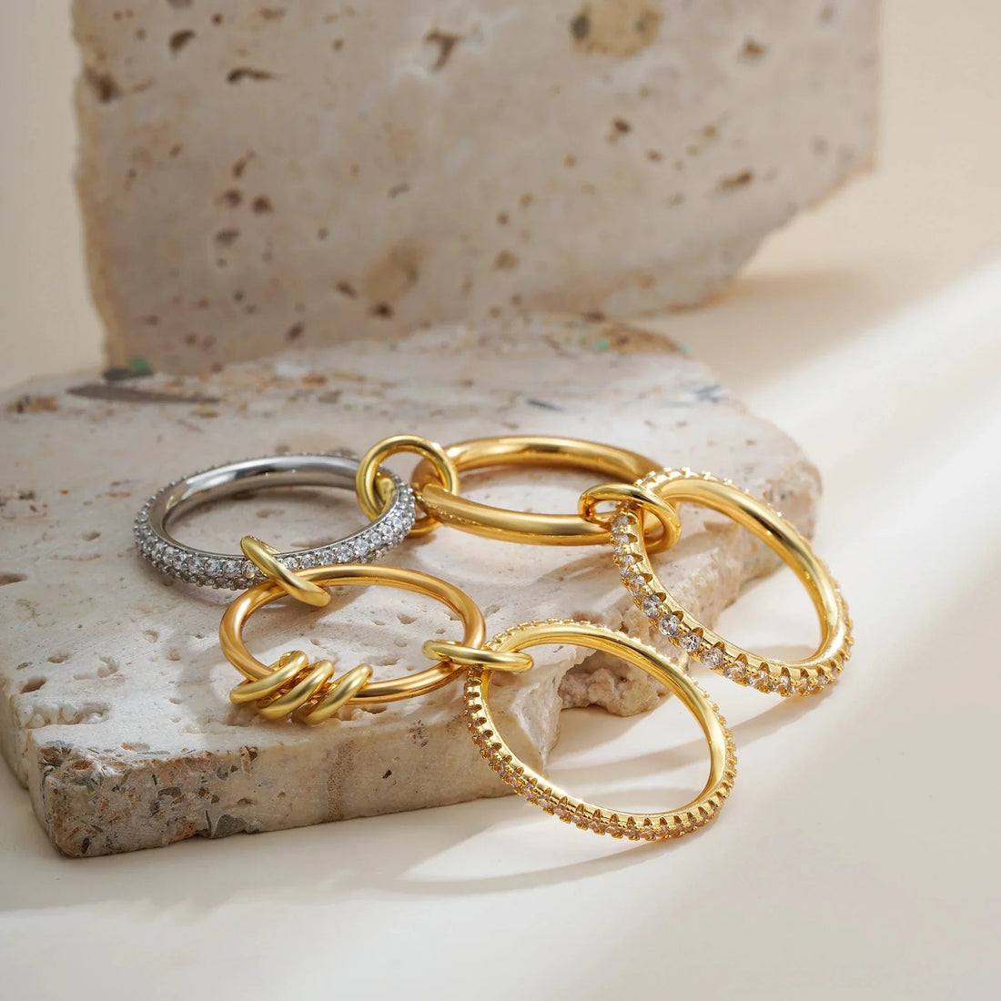 Auria Stacked Diamond Ring