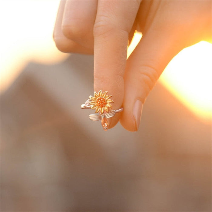 Alexa - Sunflower Serenity Anxiety Ring