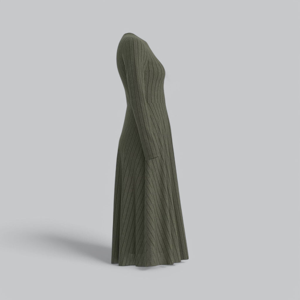 Muse | High-Waisted Pleated Maxi Dress