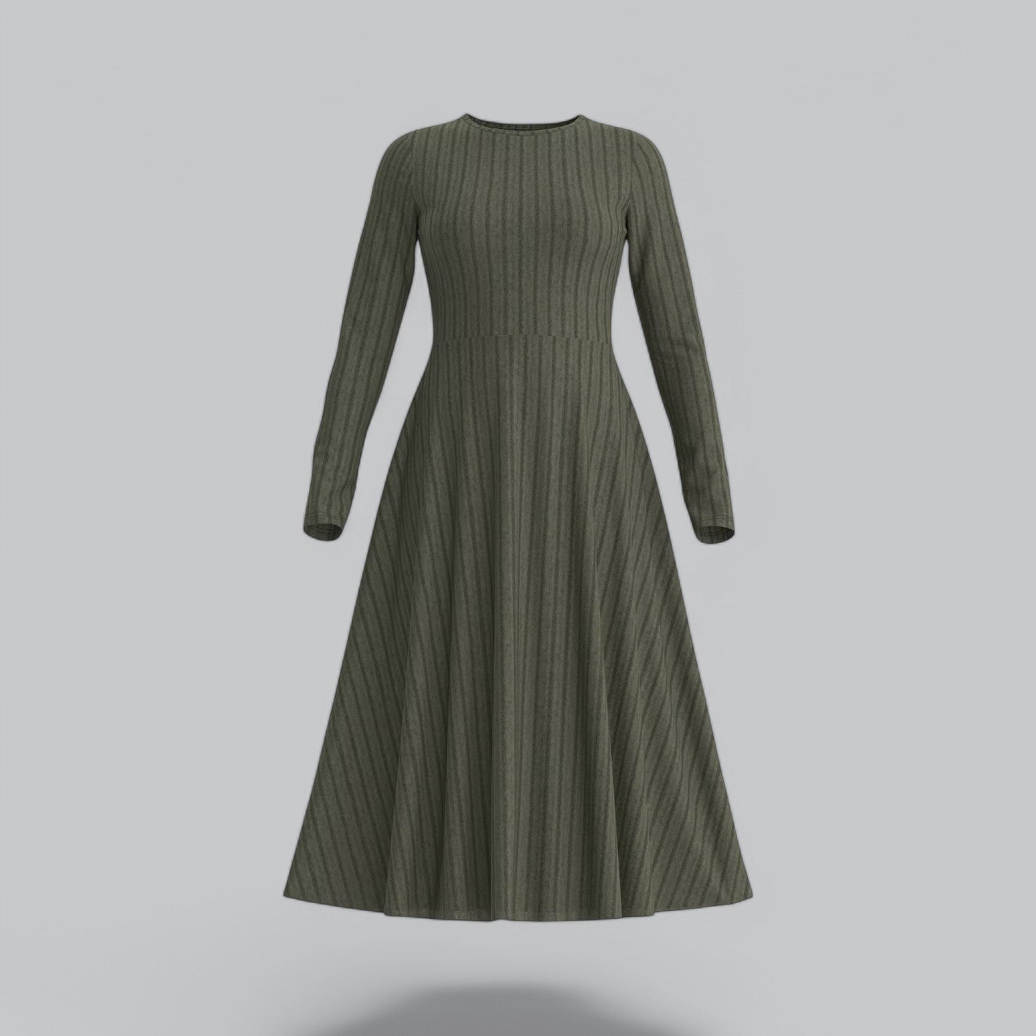 Muse | High-Waisted Pleated Maxi Dress-Dresses-Urban Devyne-Urban Devyne