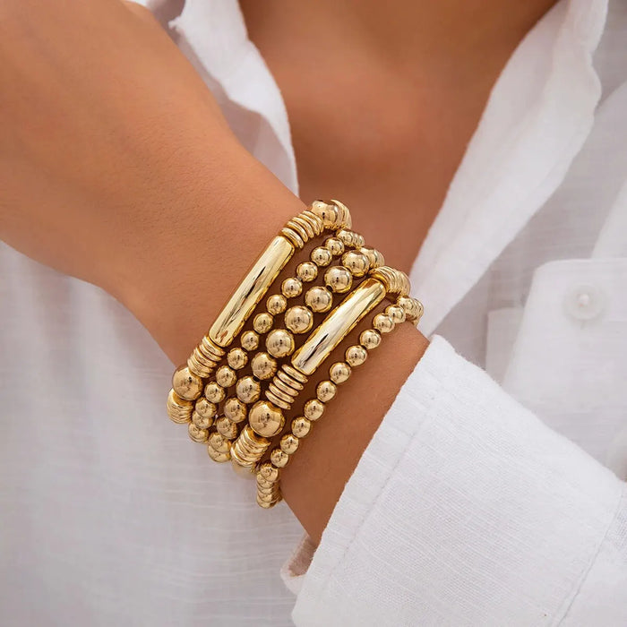 Abigail Beaded Bracelet Stack Set