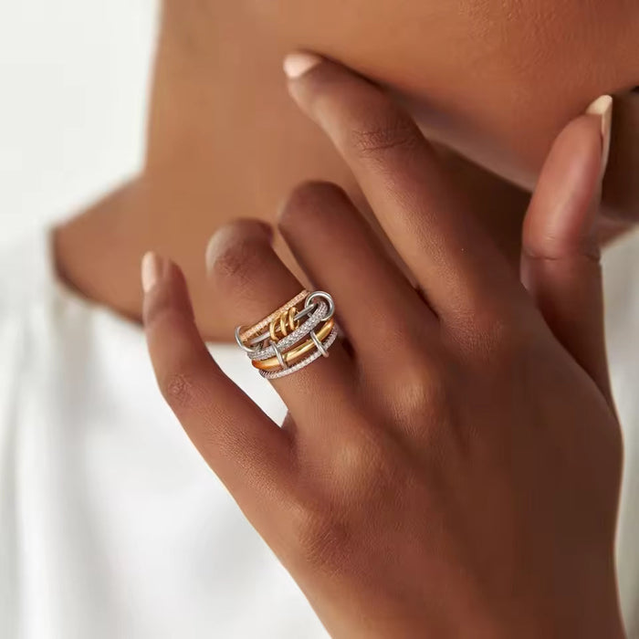 Alice Stacked Diamond Ring