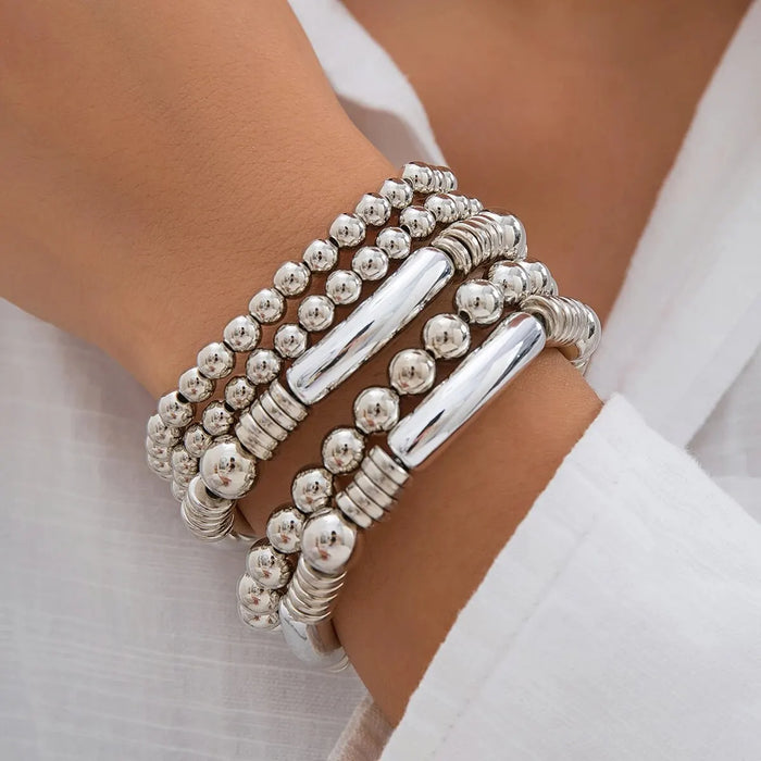 Abigail Beaded Bracelet Stack Set