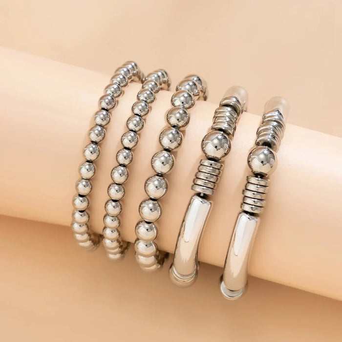 Abigail Beaded Bracelet Stack Set