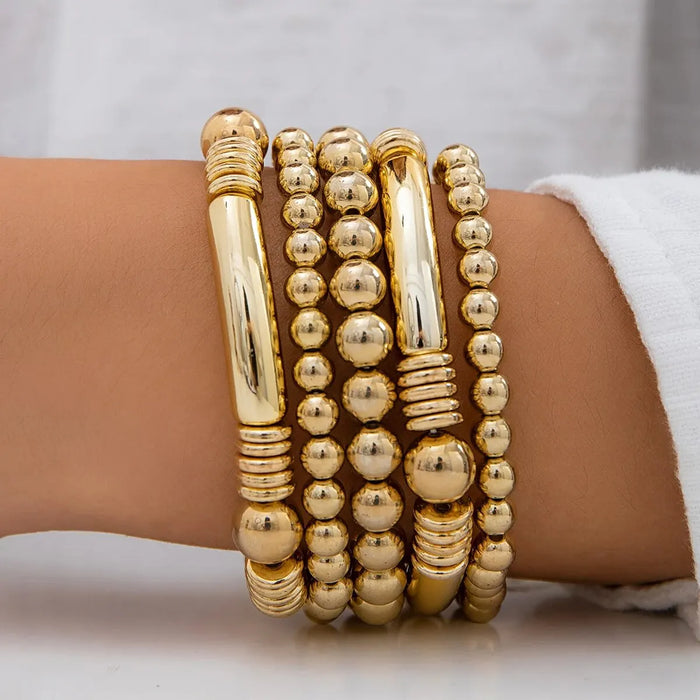 Abigail Beaded Bracelet Stack Set