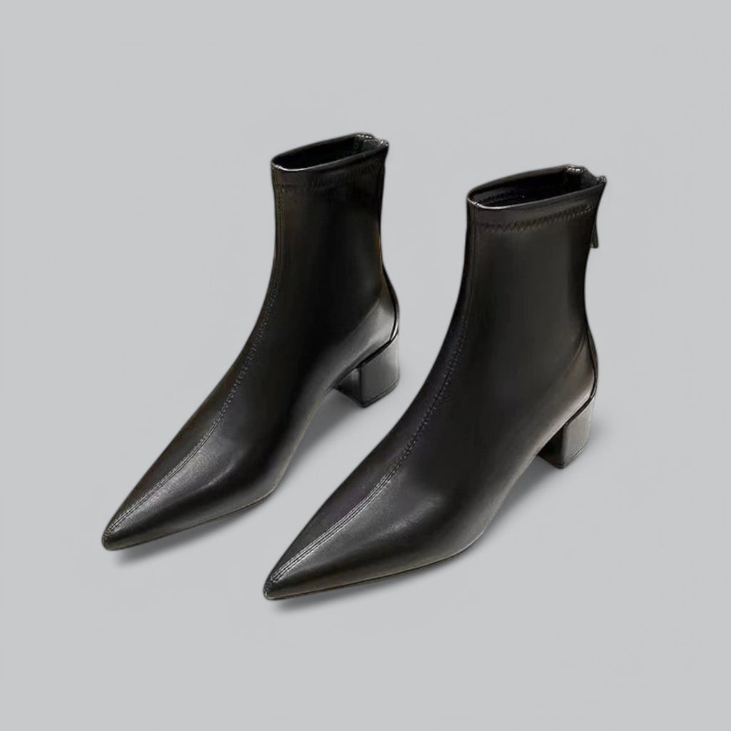Uprise | Elegant Zip-Up Ankle Boots