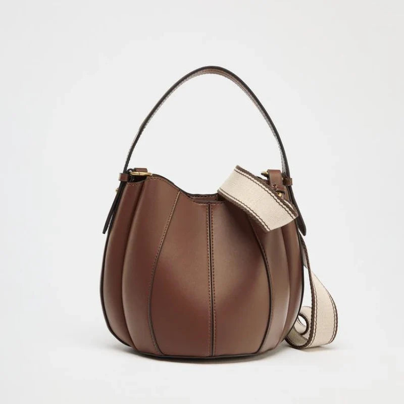 Olyra | Labu Curved Tote-Tote Bags-Urban Devyne-Brown-Urban Devyne