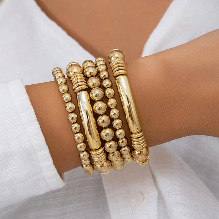 Abigail Beaded Bracelet Stack Set
