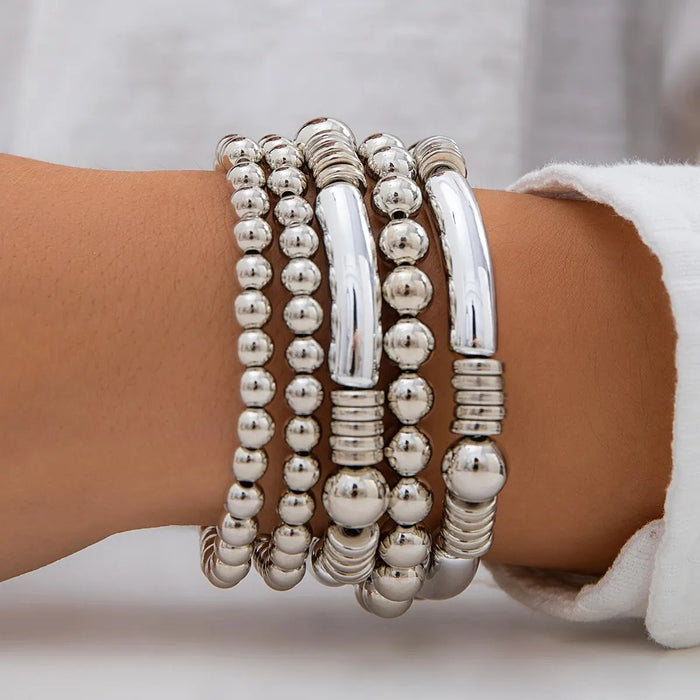 Abigail Beaded Bracelet Stack Set