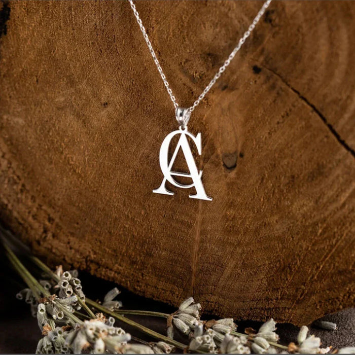 Effie Minimal Personalized Monogram Necklace
